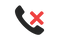 Phone icon with X mark